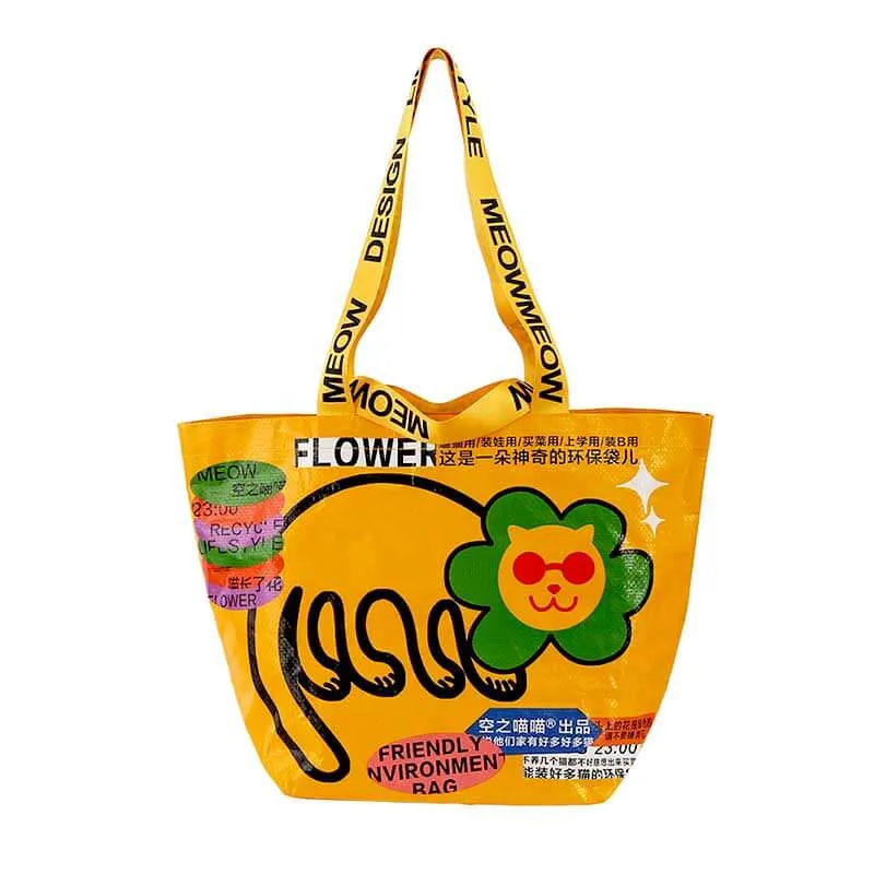 Funny Cat Reusable Grocery Bag