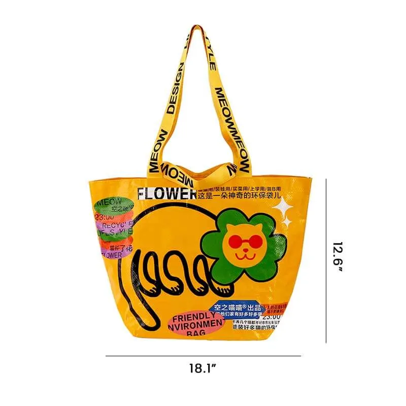 Funny Cat Reusable Grocery Bag