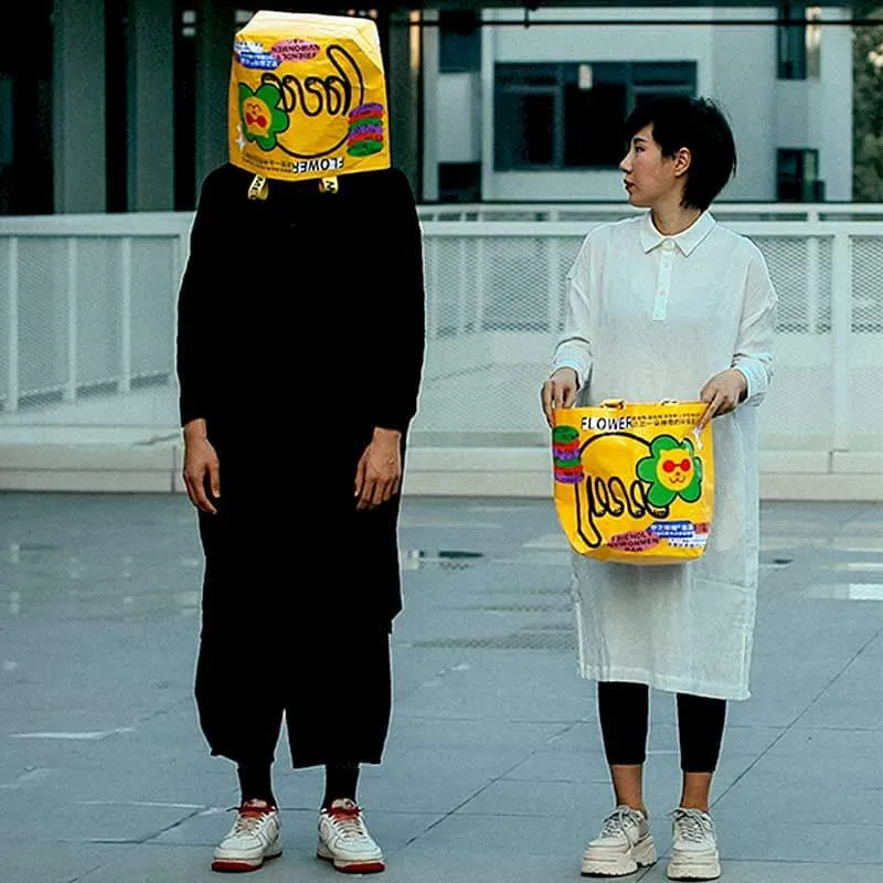 Funny Cat Reusable Grocery Bag