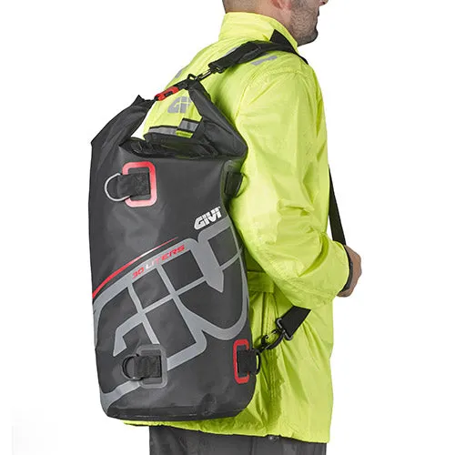 Givi EA114 30 lt Waterproof Seat/Tail Bag - GREY/RED
