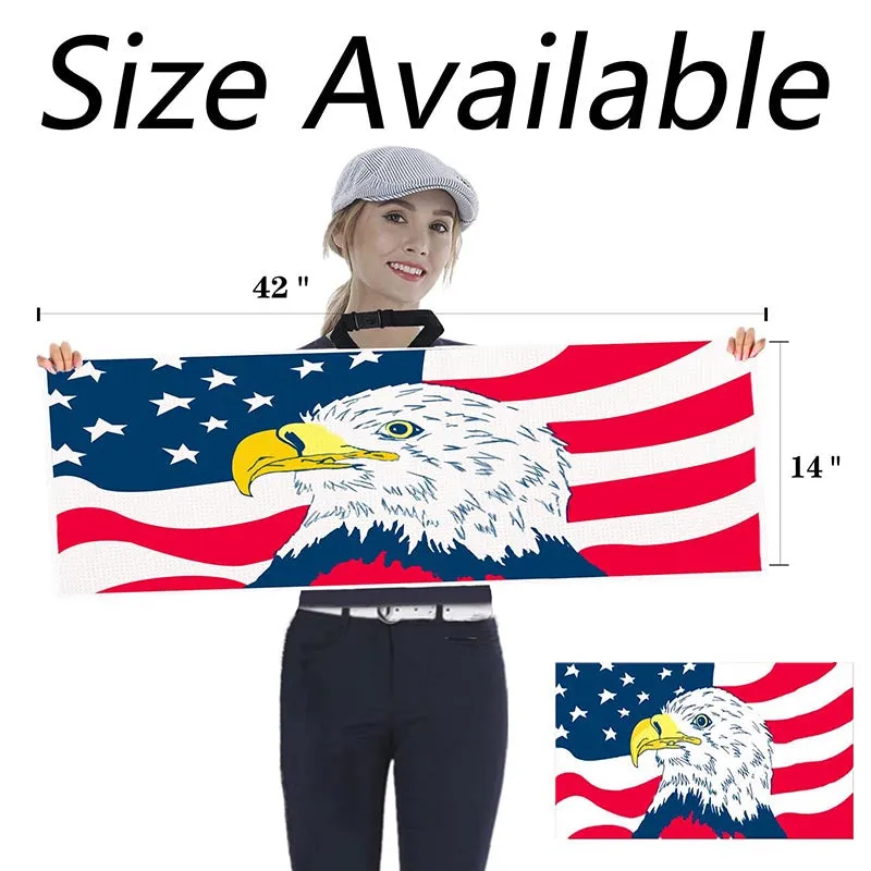 Golf Towel Printed 14X42 Inch With Grommet Clip 1 Pack Mod Dot