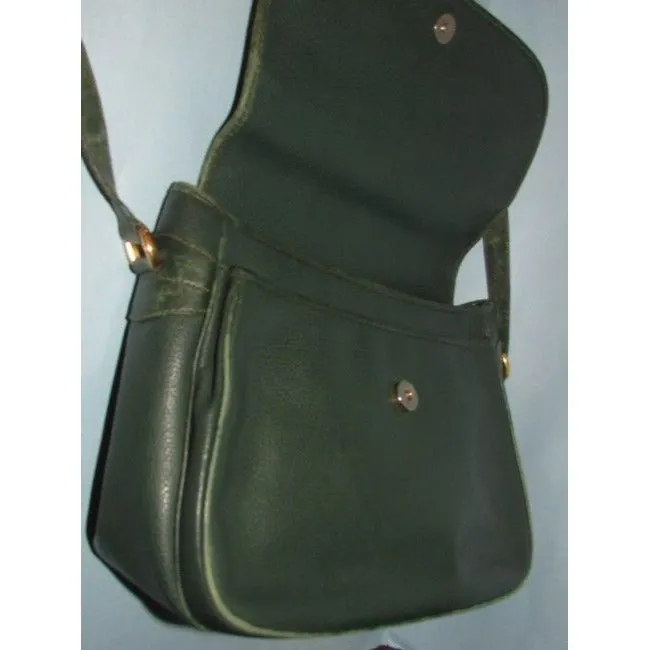 Gucci Vintage Purses Green Leather Bag