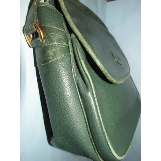 Gucci Vintage Purses Green Leather Bag
