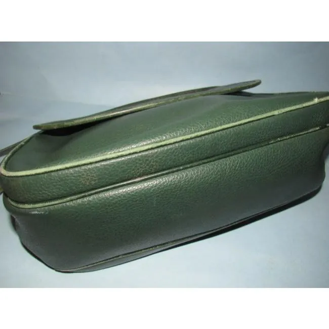 Gucci Vintage Purses Green Leather Bag