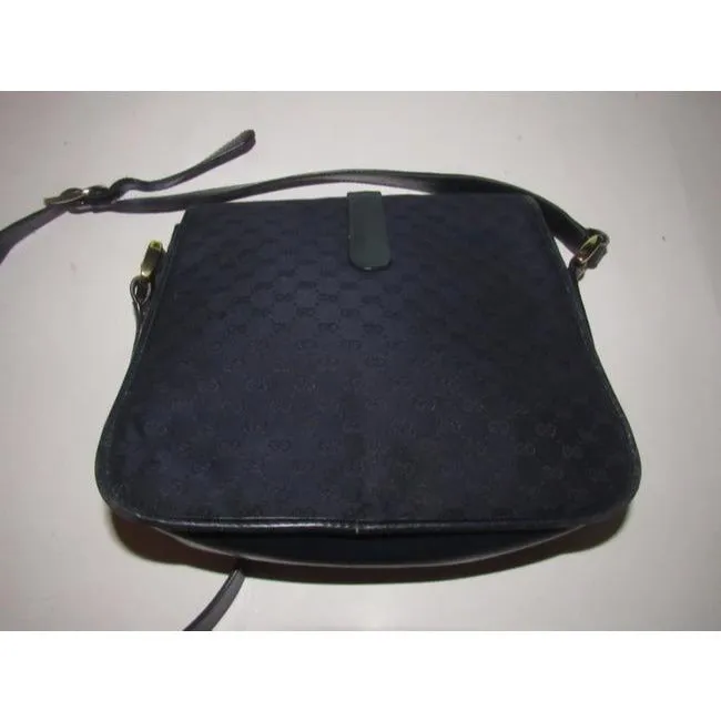 Gucci Vintage Pursesdesigner Purses Blue Leather And Gg Leather Shoulder Bag