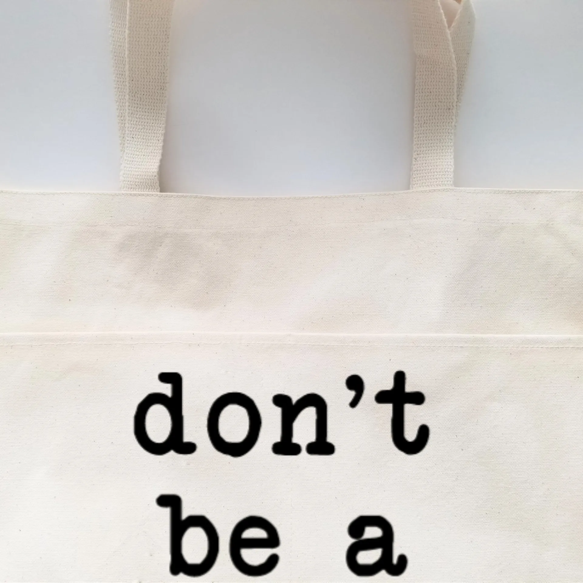 Heavy Cotton Canvas Tote | Large Funny Tote Bag with Pockets | Reusable Bag for Shopping, Beach. Books, or Overnight