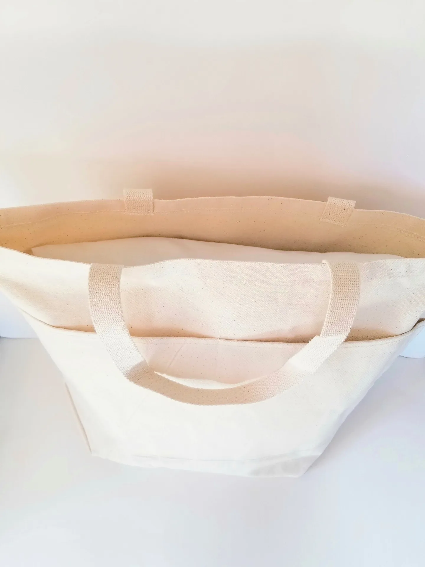 Heavy Cotton Canvas Tote | Large Funny Tote Bag with Pockets | Reusable Bag for Shopping, Beach. Books, or Overnight