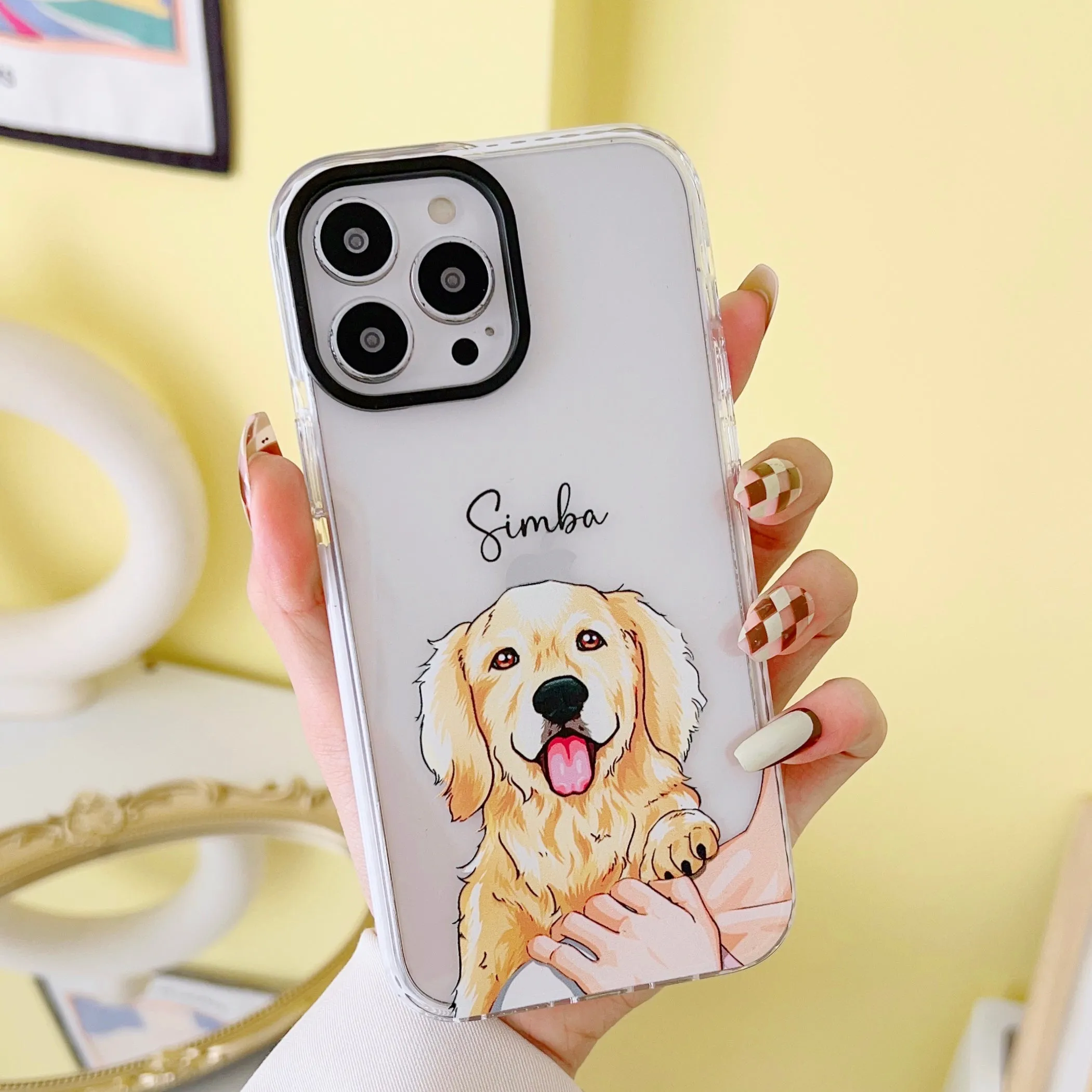 iPhone Impact Proof Customised Silicon Case ( Dog On Shoulder )