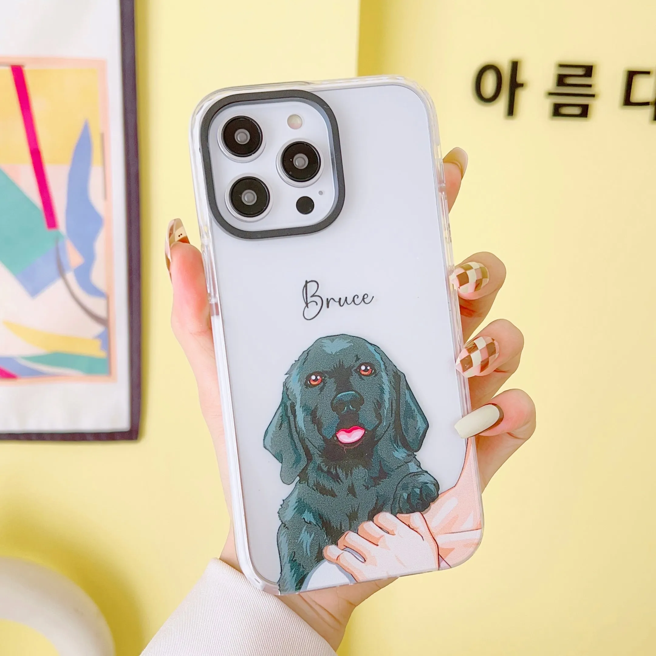 iPhone Impact Proof Customised Silicon Case ( Dog On Shoulder )