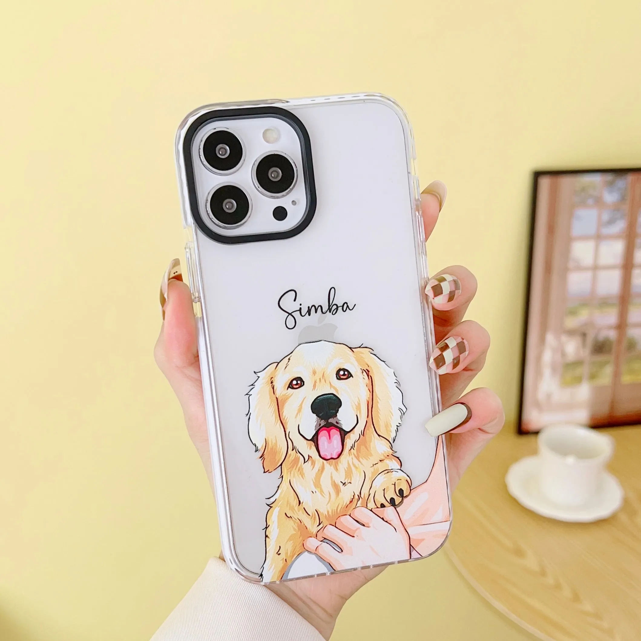 iPhone Impact Proof Customised Silicon Case ( Dog On Shoulder )
