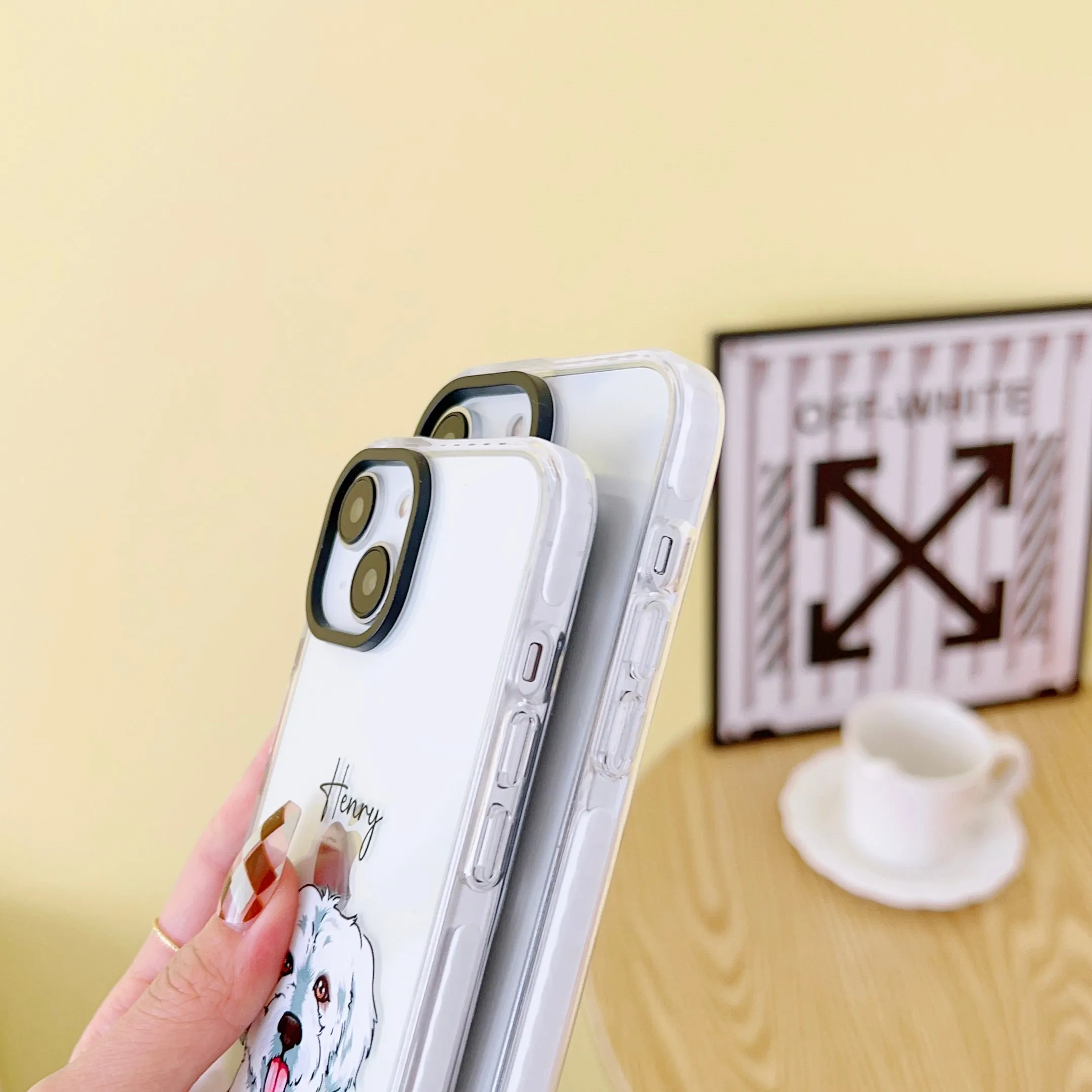 iPhone Impact Proof Customised Silicon Case ( Dog On Shoulder )