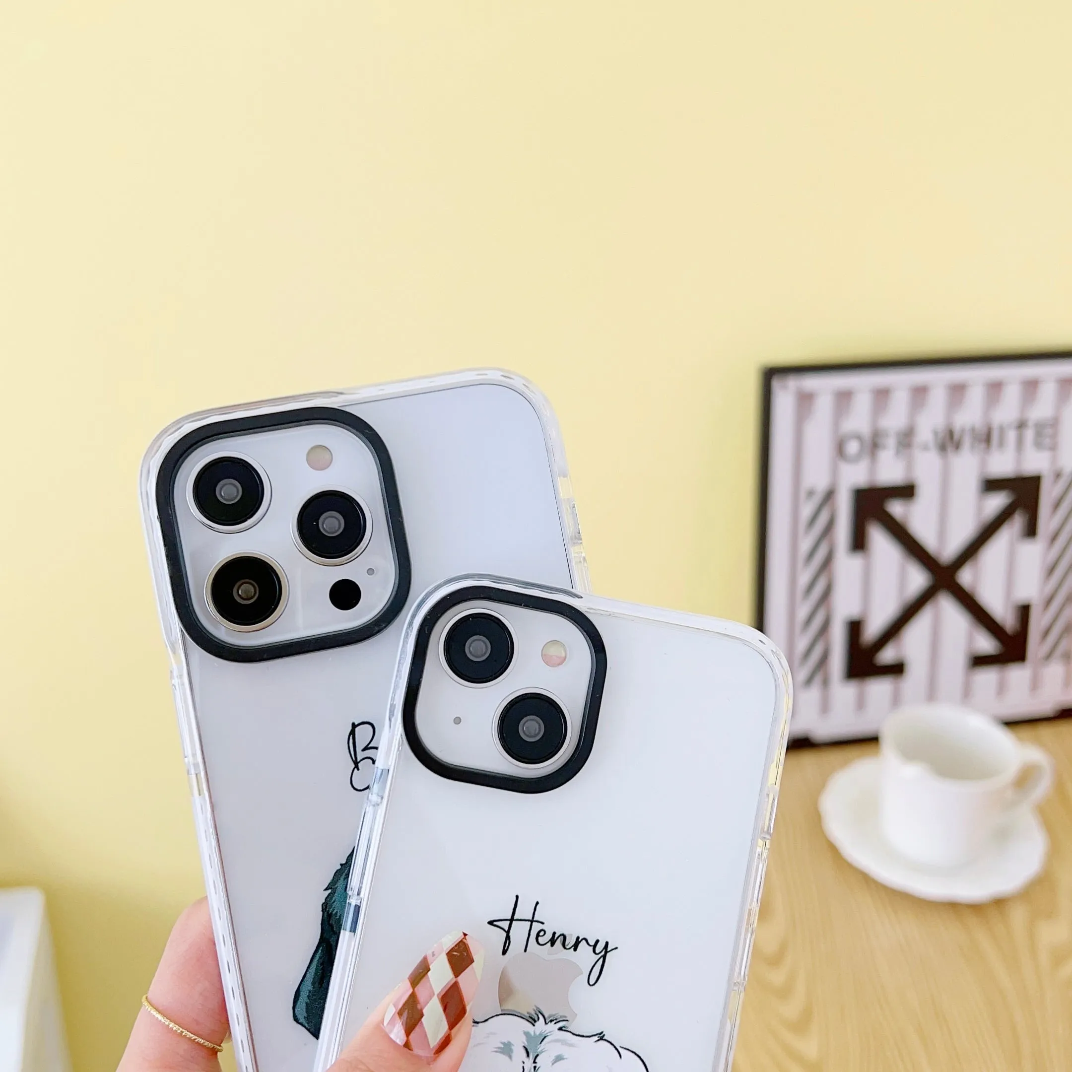 iPhone Impact Proof Customised Silicon Case ( Dog On Shoulder )