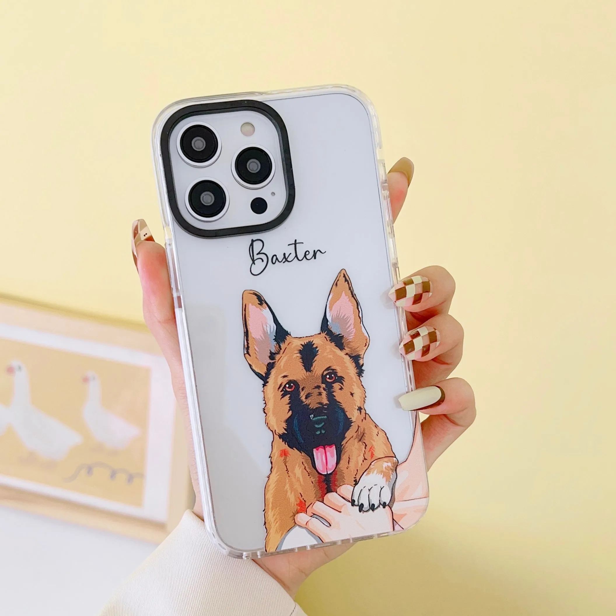 iPhone Impact Proof Customised Silicon Case ( Dog On Shoulder )