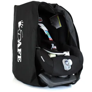 iSafe Carseat Travel / Storage Bag For Axkid Kidzone Car Seat (Black/Tetris)