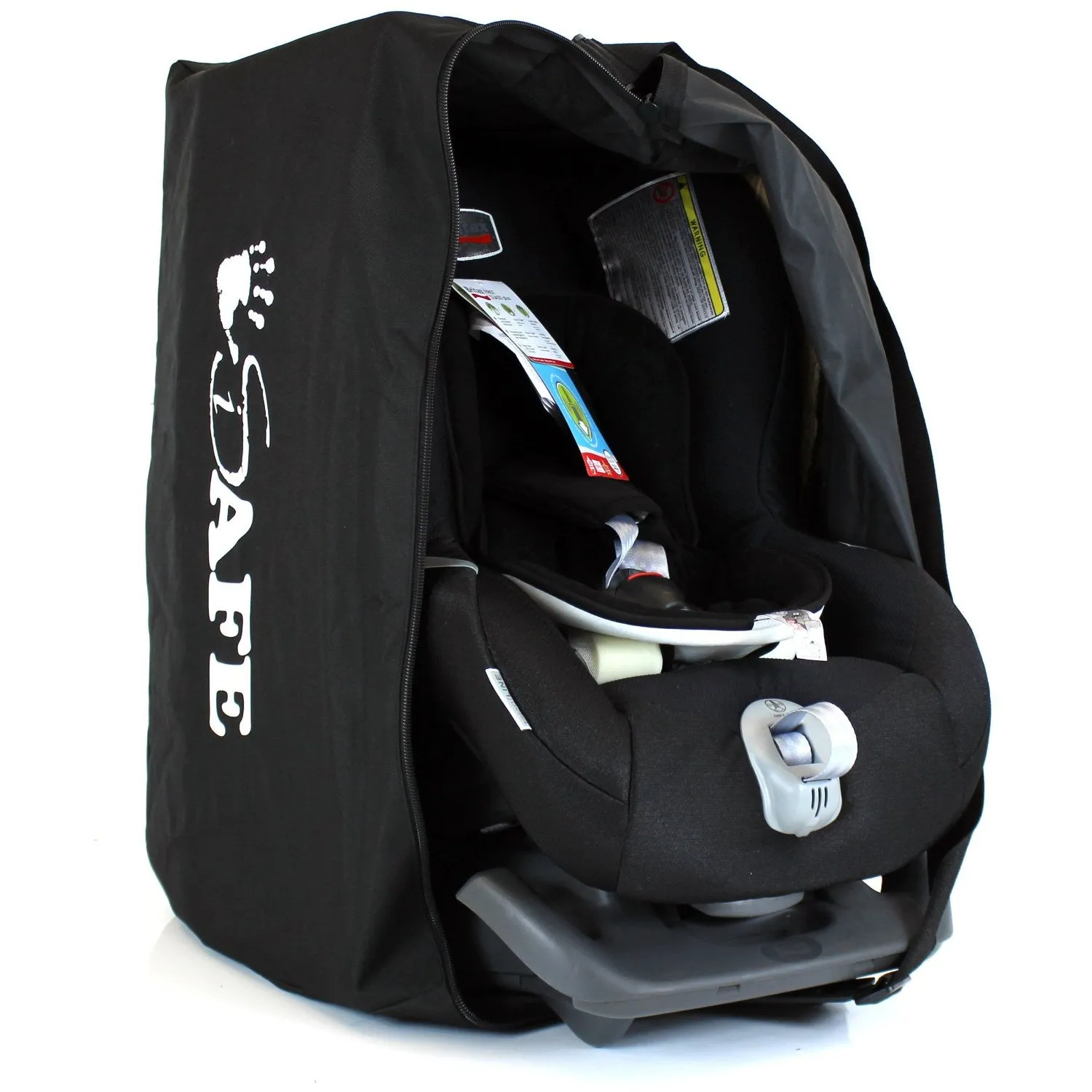 iSafe Carseat Travel / Storage Bag For Axkid Kidzone Car Seat (Black/Tetris)