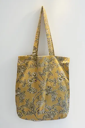 Jhola Tote Bag | Ditsy: Ochre