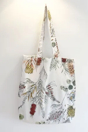 Jhola Tote Bag | Herbs: White