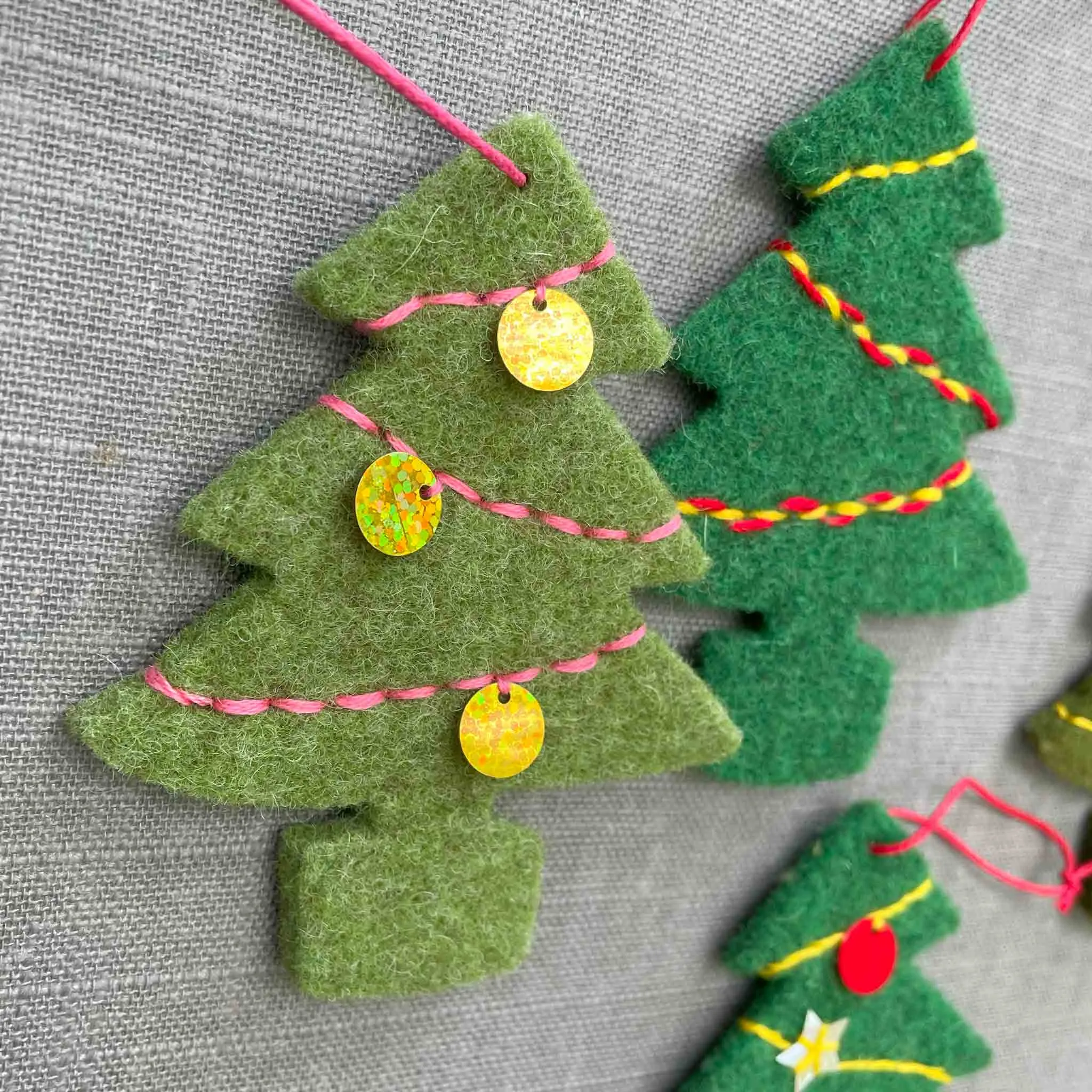 Joe's Toes Felt Tree Shapes