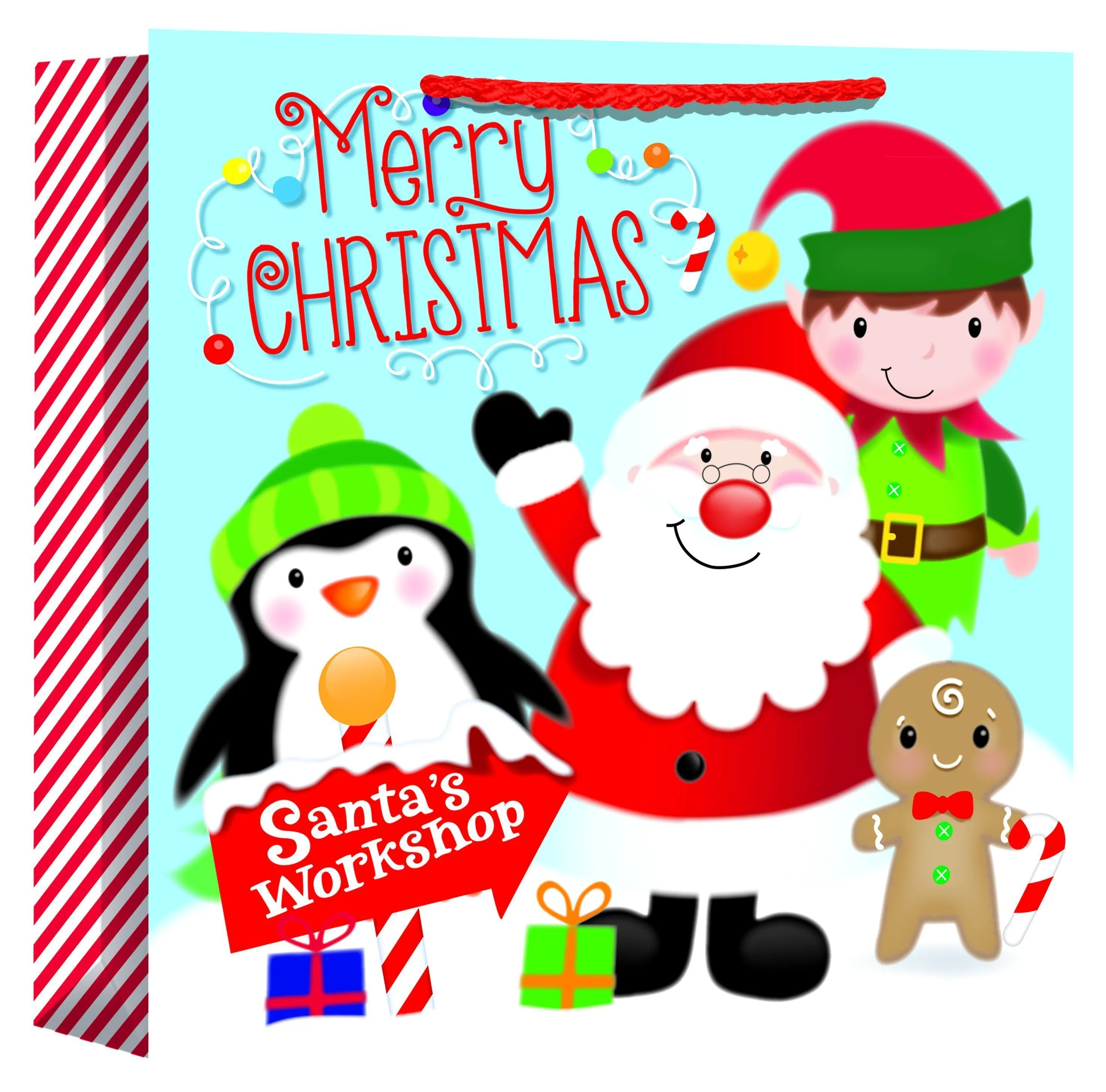 Jumbo Christmas Gift Bag - Santa Workshop