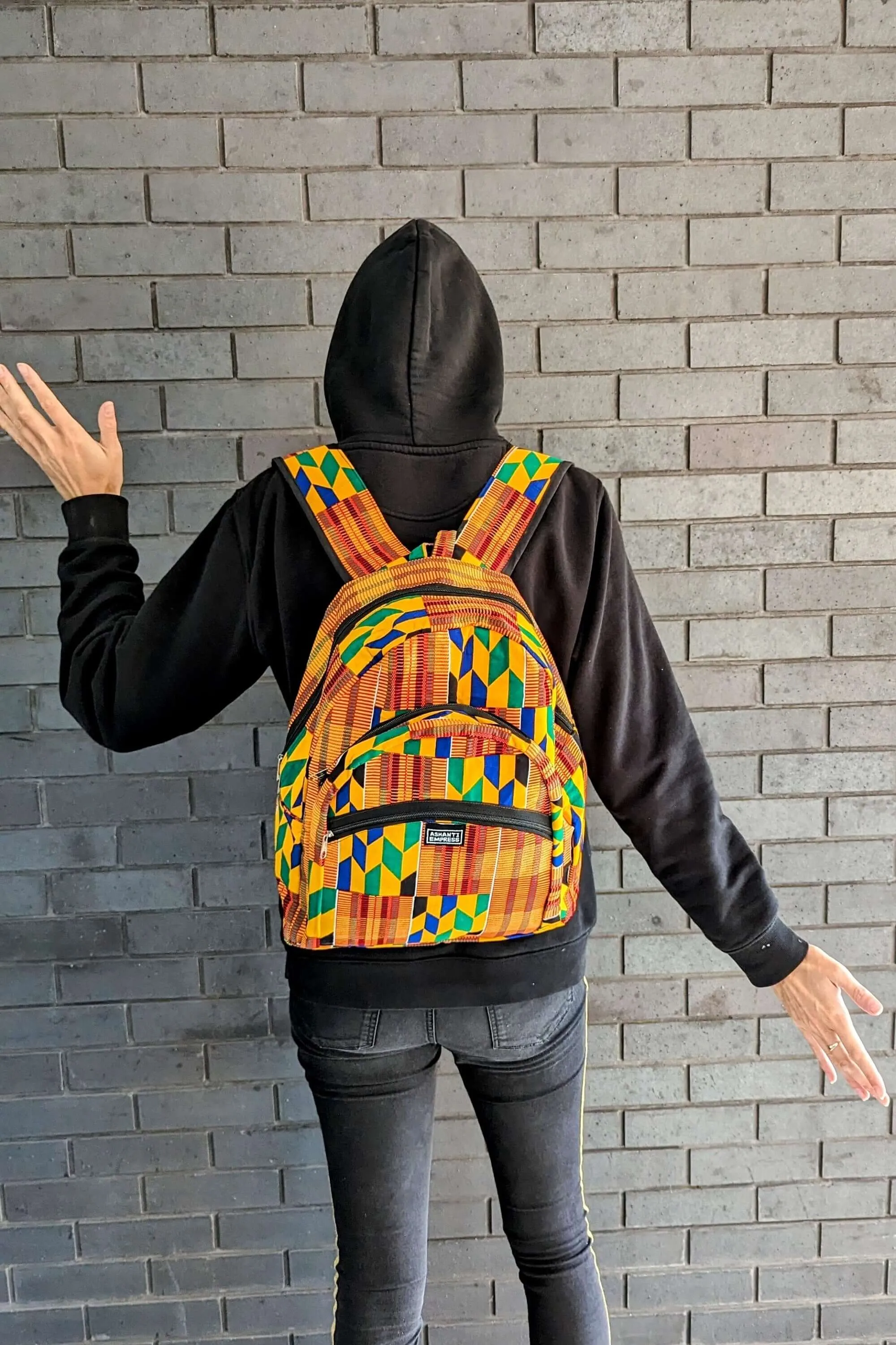 Kente African Print Backpack