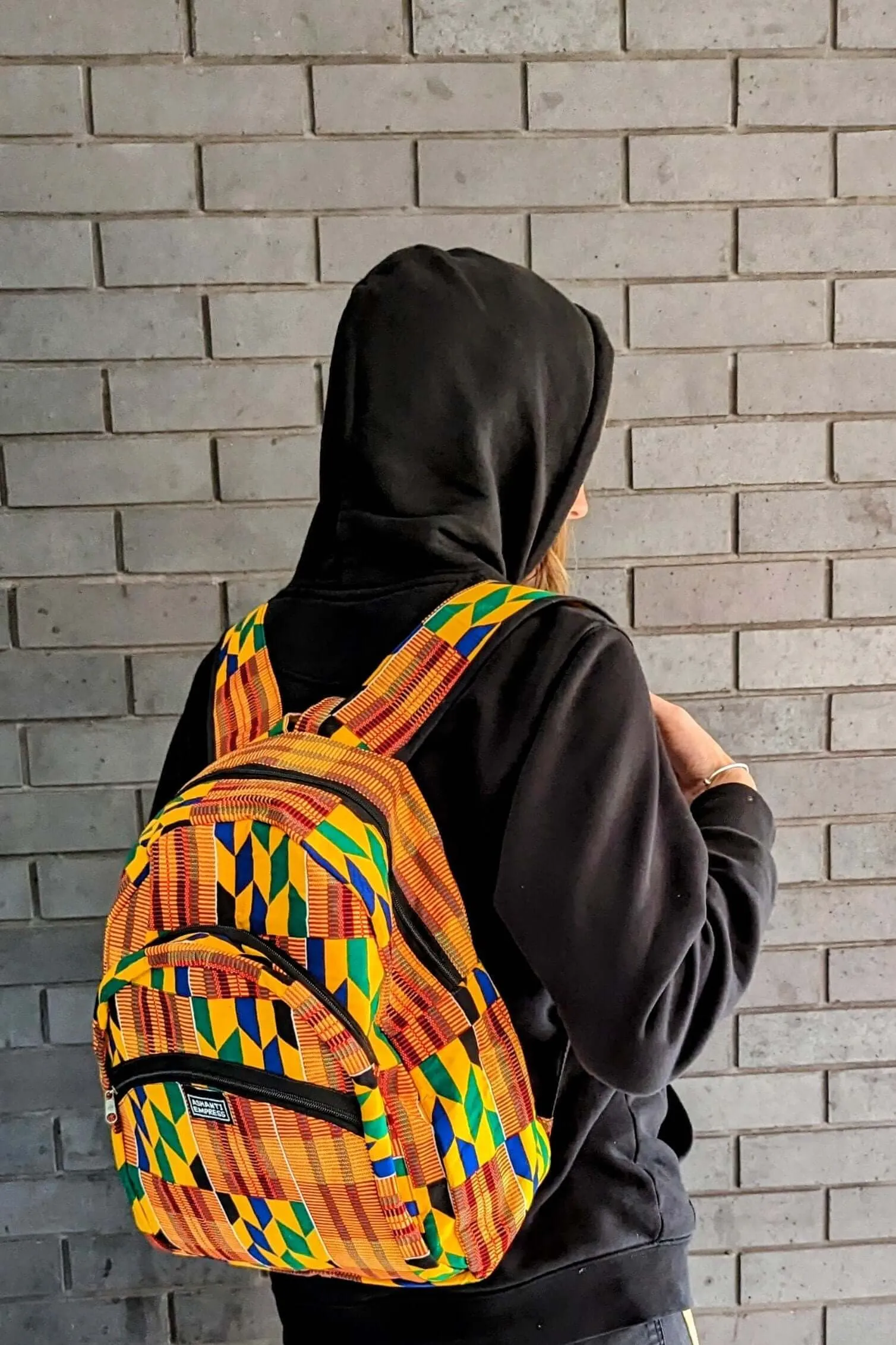 Kente African Print Backpack
