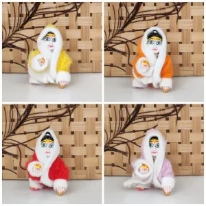 Laddu gopal monkey suit for winter pack of 6 (RANDOM PRINT AND COLOUR)