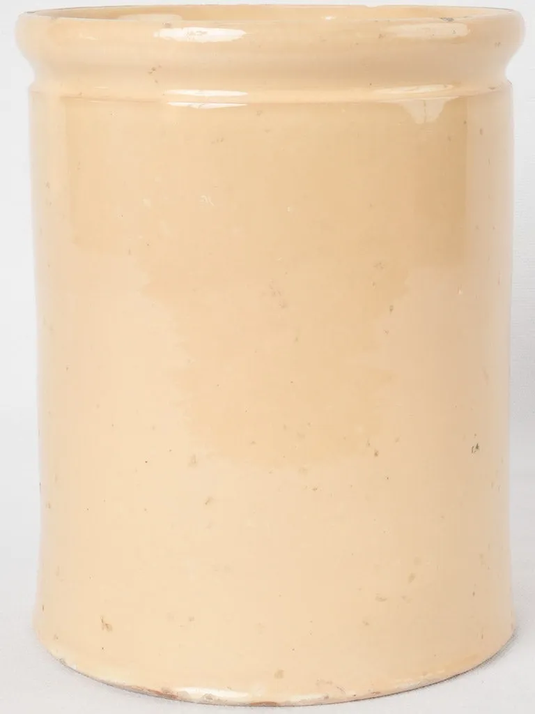 Late 19th century Provençal preserving pot - yellow ocher 8¾"