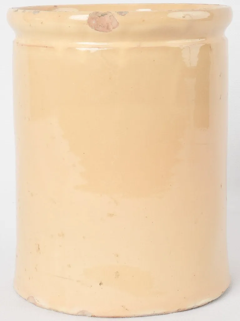 Late 19th century Provençal preserving pot - yellow ocher 8¾"
