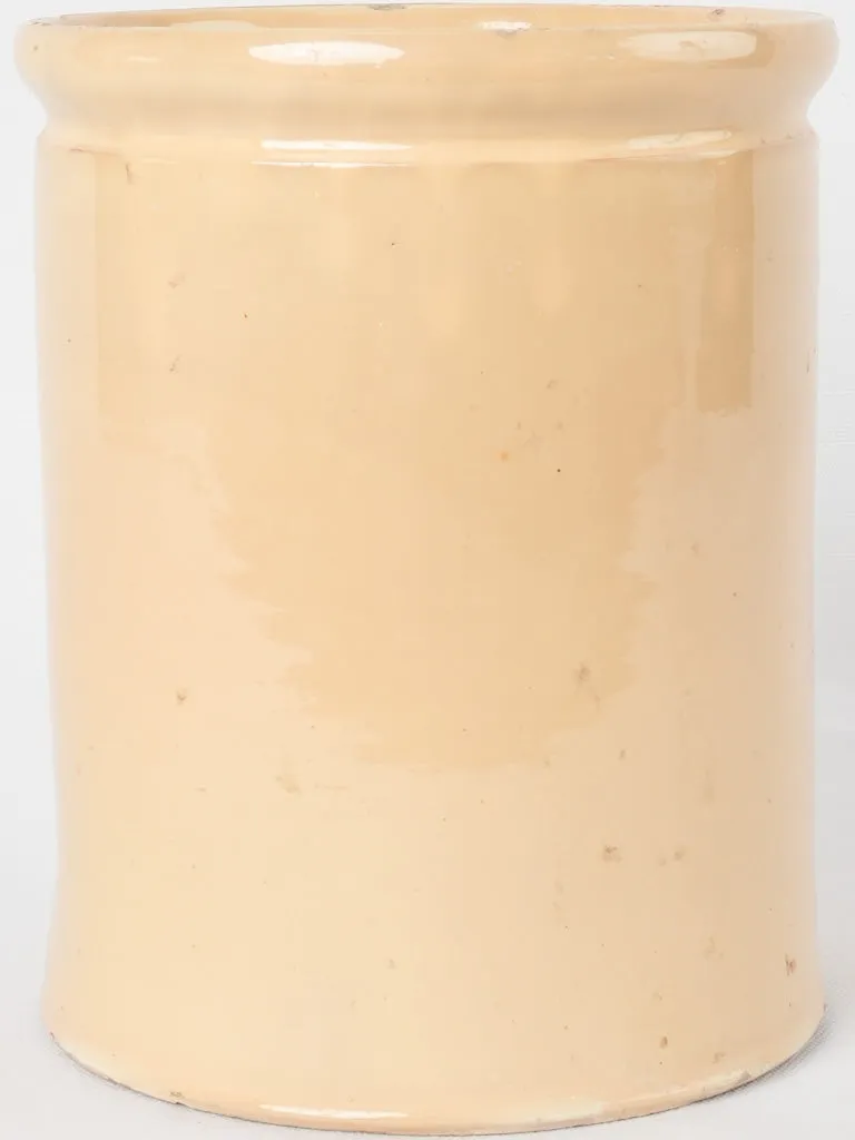 Late 19th century Provençal preserving pot - yellow ocher 8¾"