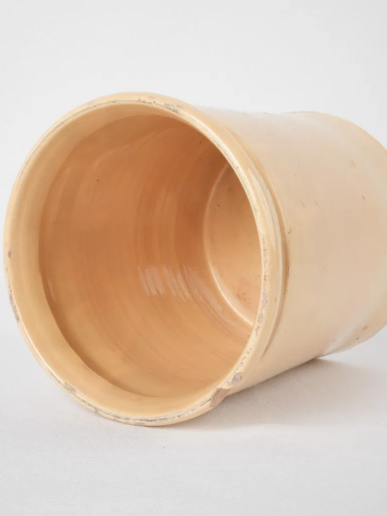 Late 19th century Provençal preserving pot - yellow ocher 8¾"