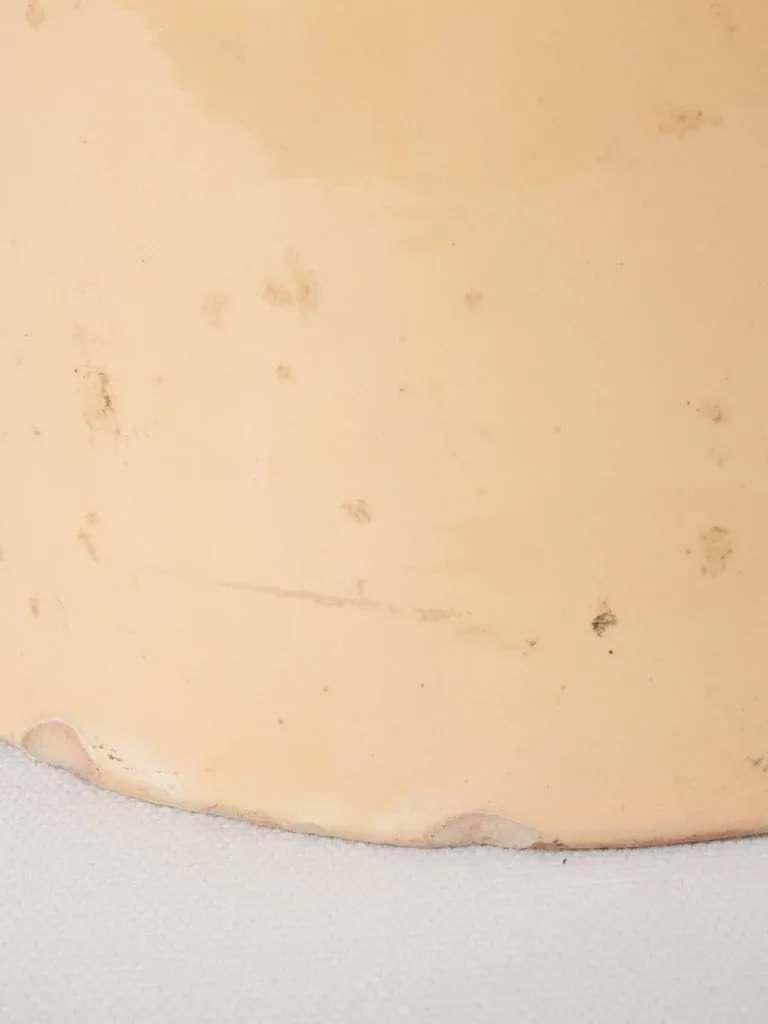 Late 19th century Provençal preserving pot - yellow ocher 8¾"