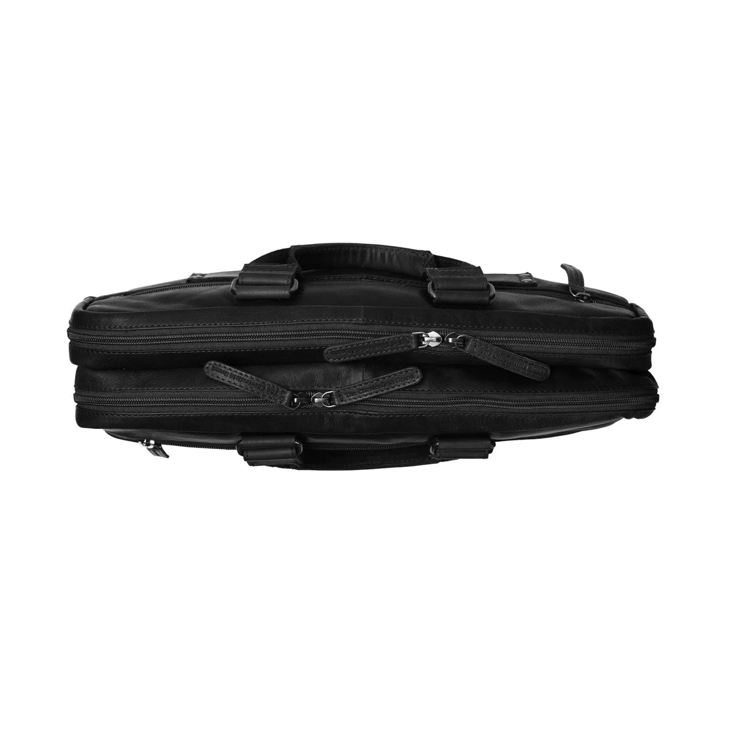 Leather Laptop Bag Black Seth