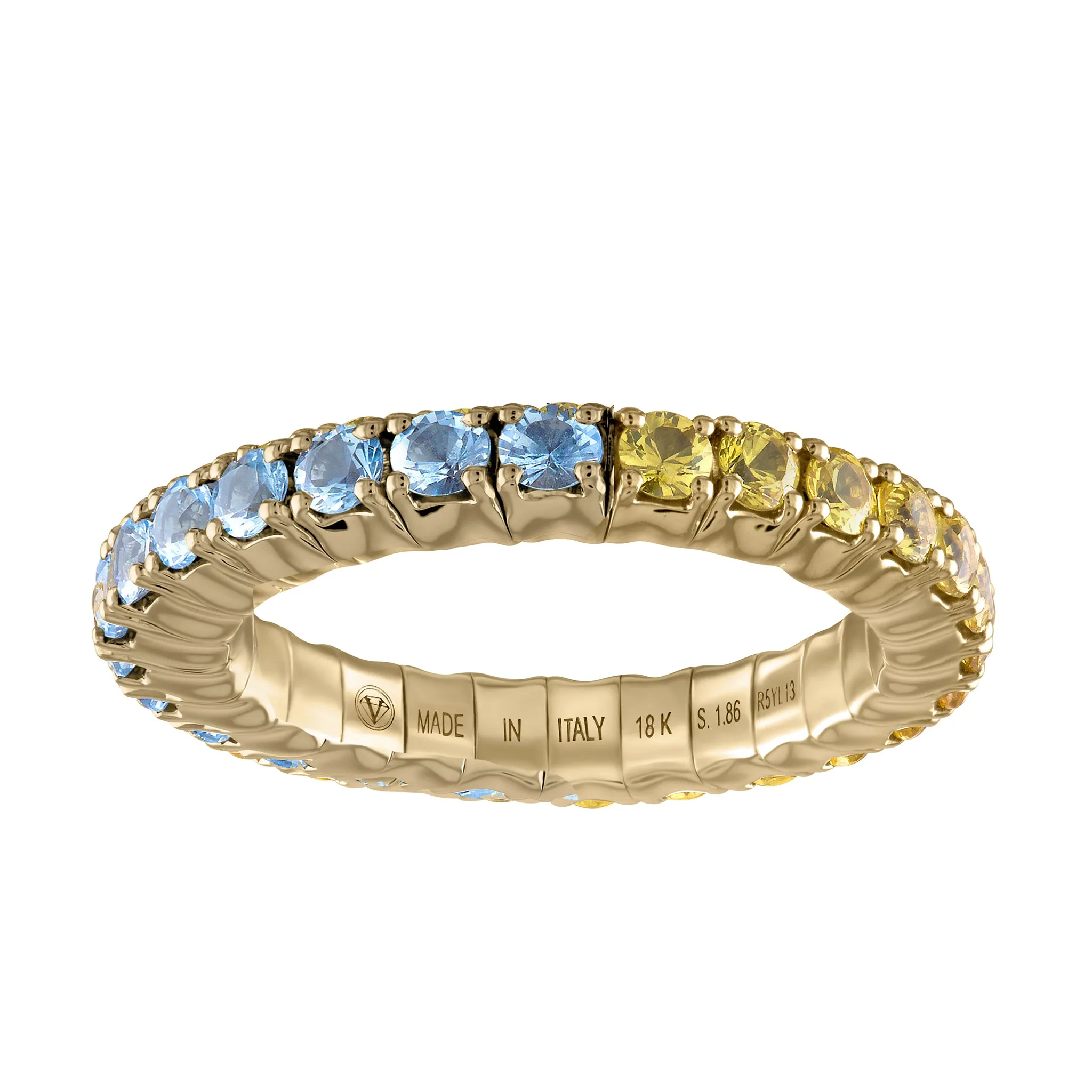 Light-Blue & Yellow Sapphires · Duet Rings