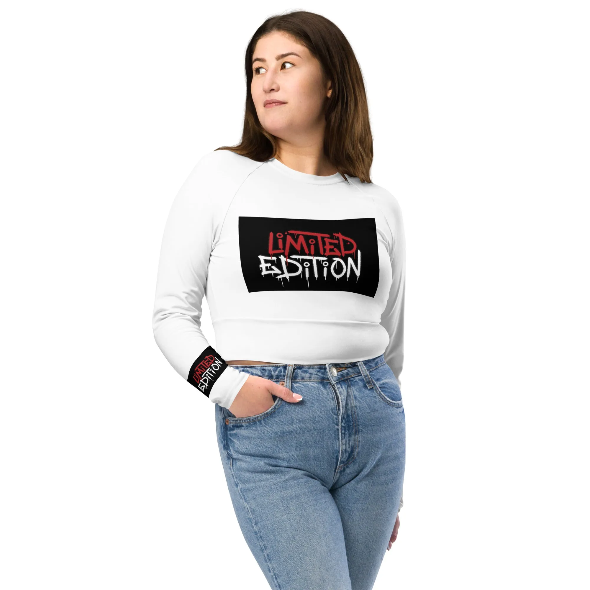 Limited Edition Recycled long-sleeve crop top