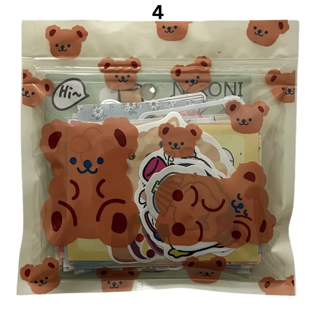 LIMITED-EDITION TEDDY BEAR MINI GRAB BAGS - 115  PIECES OF KAWAII STATIONERY!