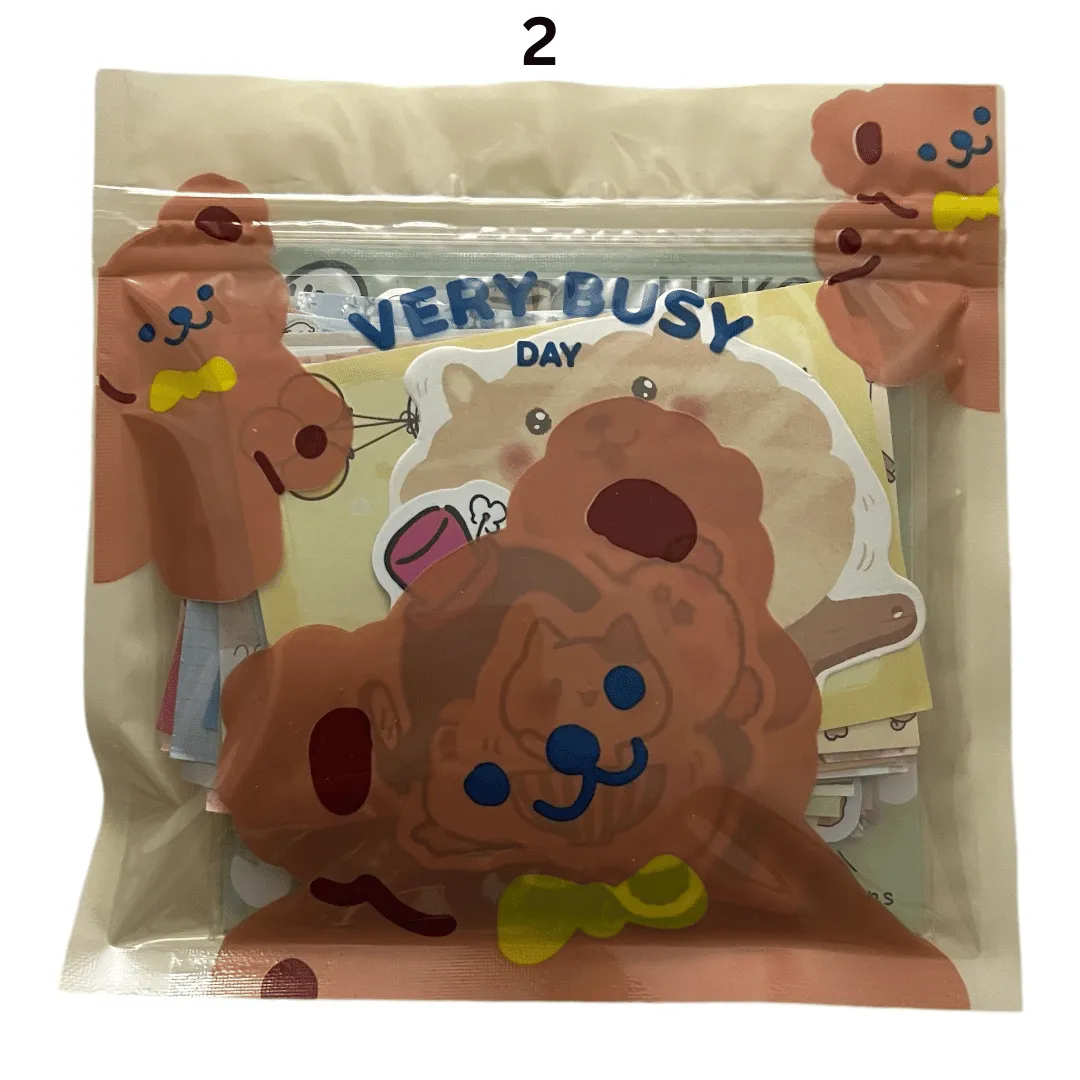 LIMITED-EDITION TEDDY BEAR MINI GRAB BAGS - 115  PIECES OF KAWAII STATIONERY!