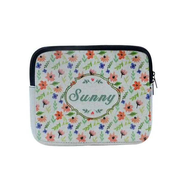 Linen Neoprene  Laptop Sleeve - 19"