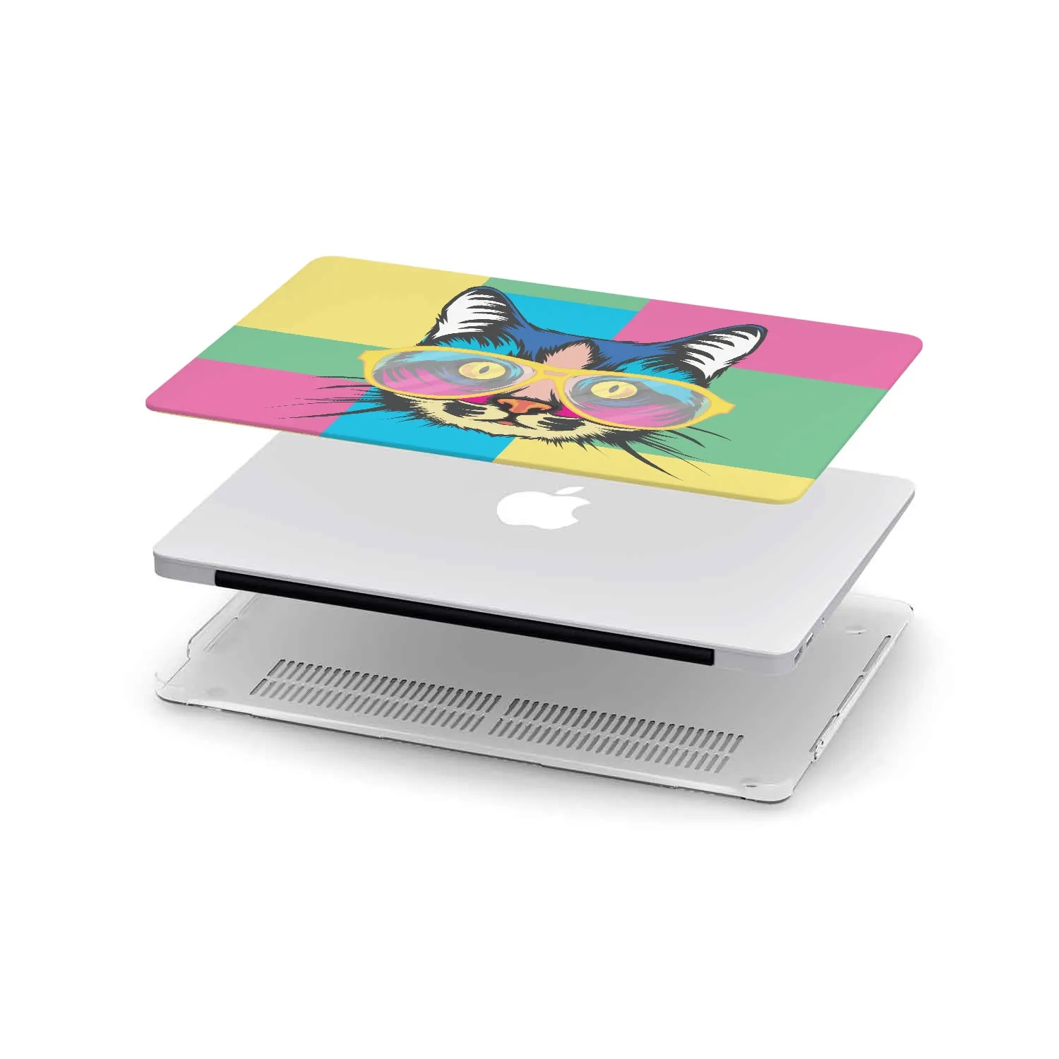 Macbook Hard Shell Case - Cat Pop Art