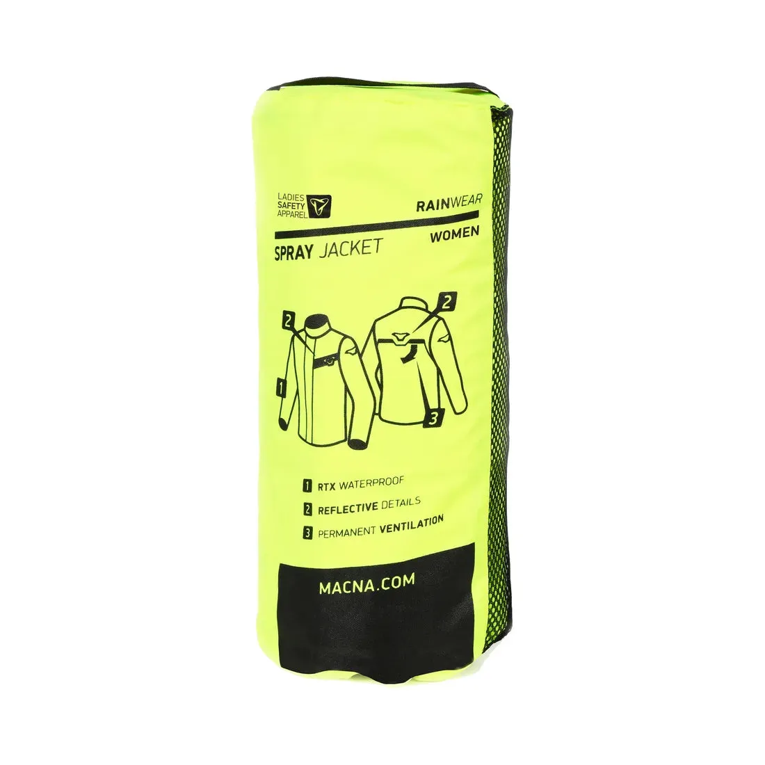 Macna Spray Ladies Rain Over Jacket Fluo Yellow