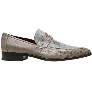 Marco Di Milano Fangio Ostrich Leg Serpertine Grey