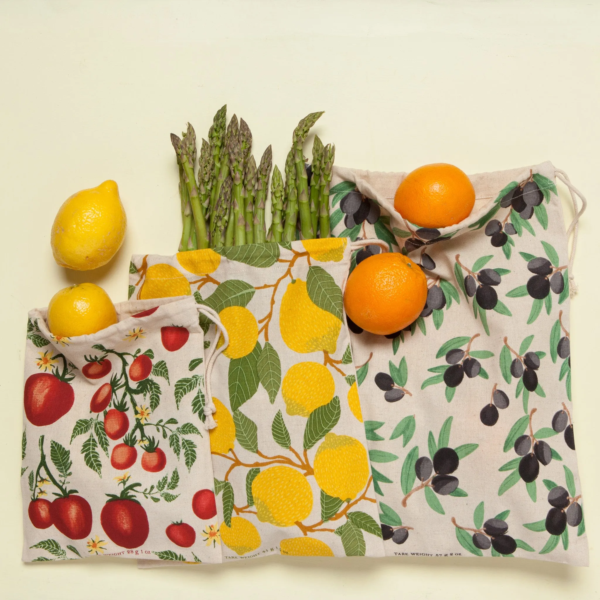 Mediterranean Produce Bags Set of 3