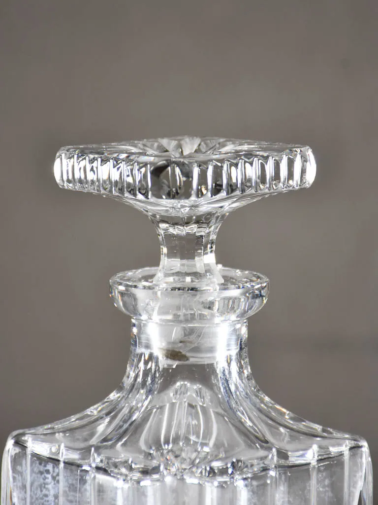 Mid century French crystal Whisky decanter