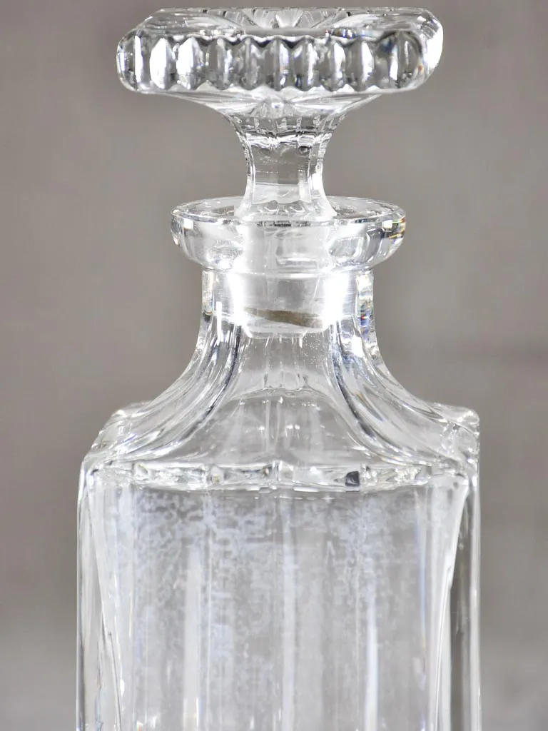 Mid century French crystal Whisky decanter
