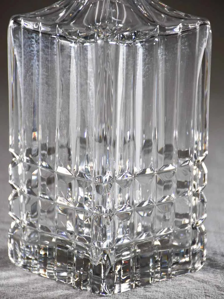 Mid century French crystal Whisky decanter