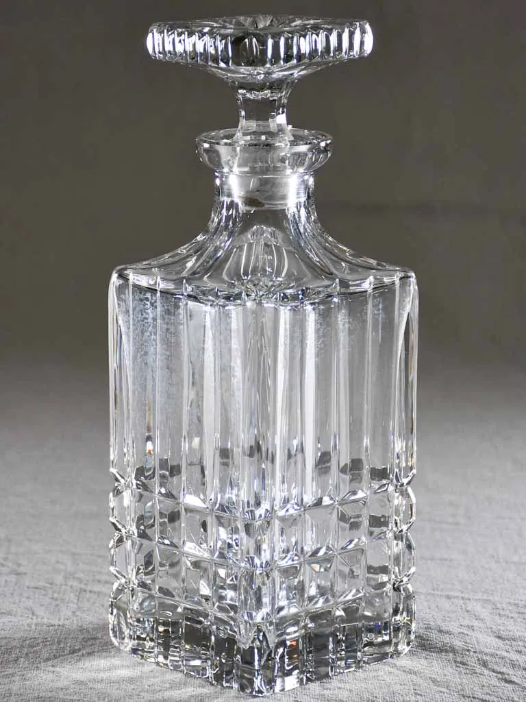 Mid century French crystal Whisky decanter