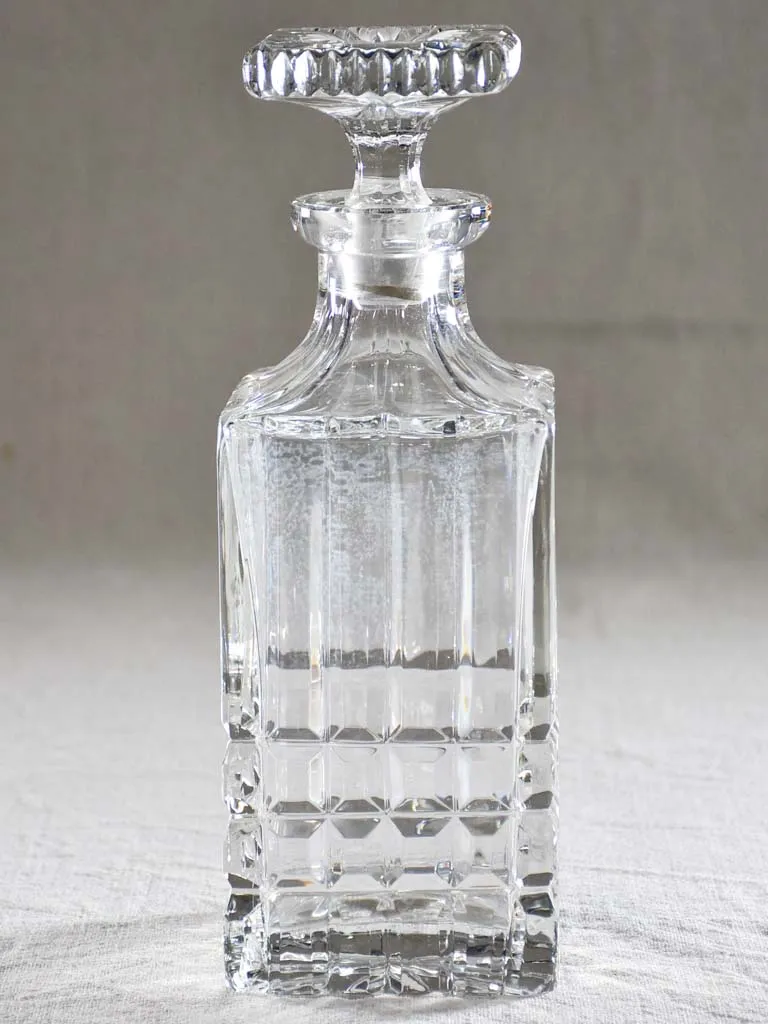 Mid century French crystal Whisky decanter