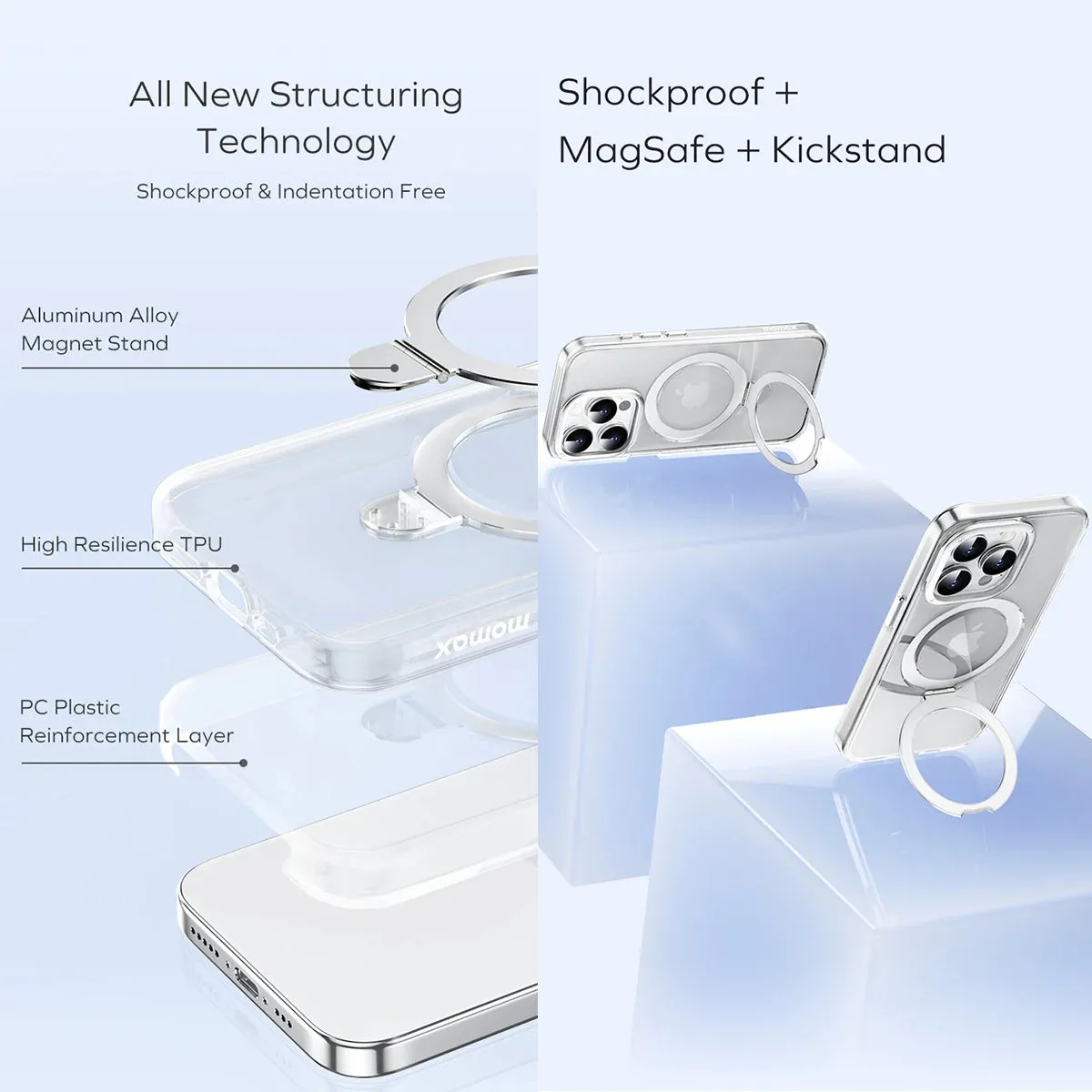 Momax Flip Magnetic Case for iPhone 15 Series