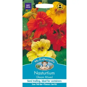 Mr Fothergill's Nasturtium Gleam Mixed Seeds
