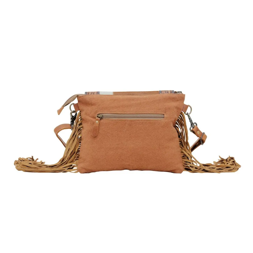 Myra Bag Rusty Hand Tooled Cowhide Bag