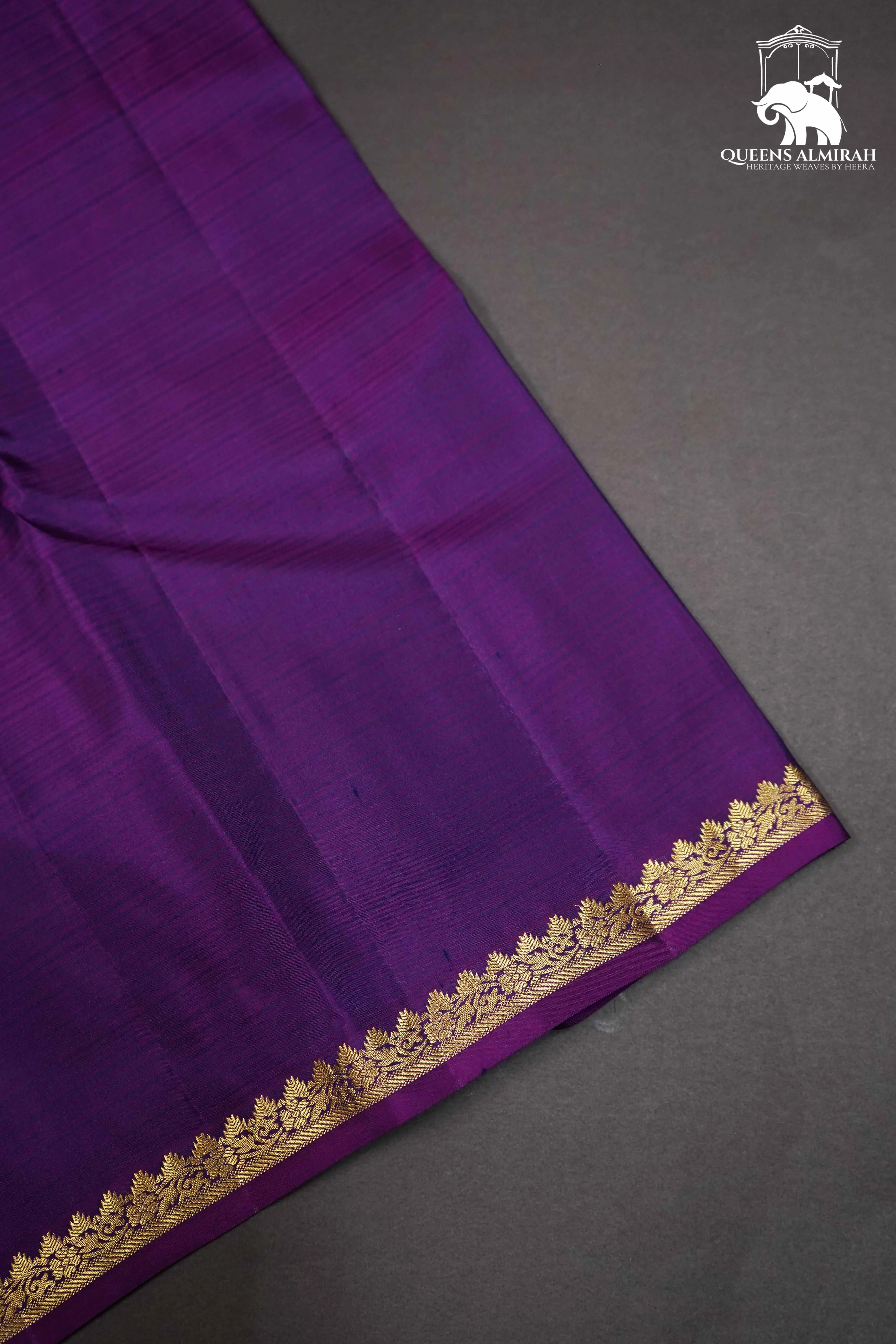 NAVY BLUE WITH GOLD BORDER KANCHIVARAM SILK SAREE